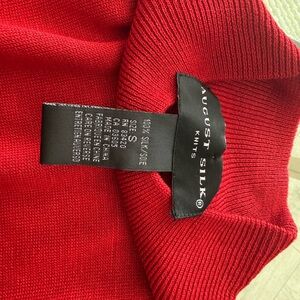 Women’s August Silk Red Silk Knit Top